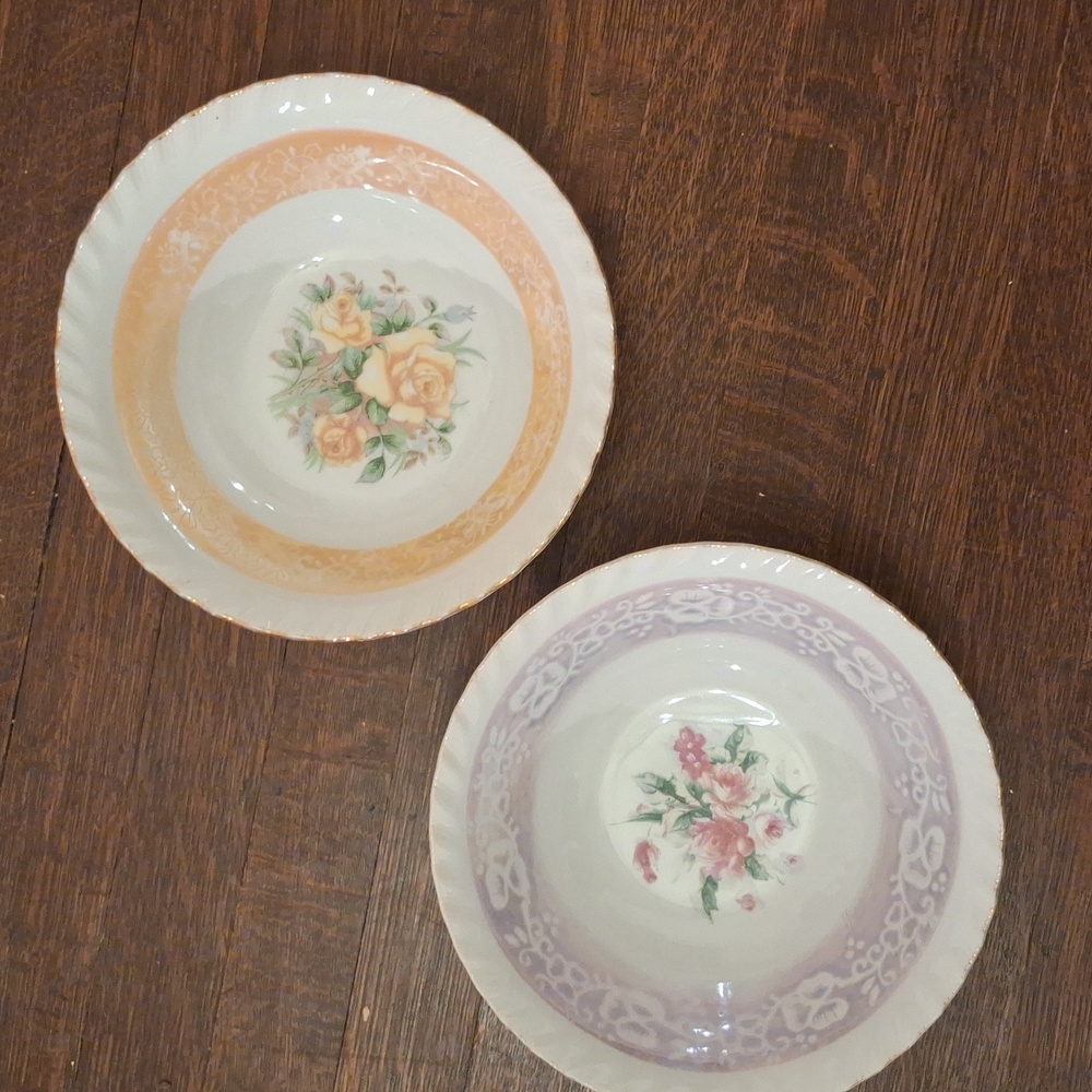 Two vintage bowles